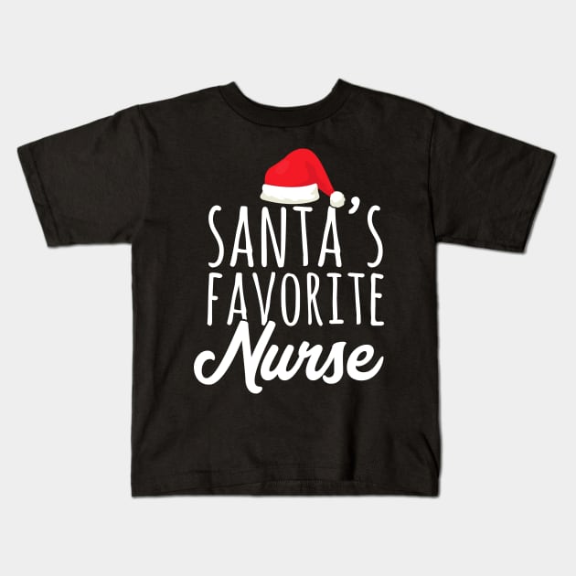 Santa's favorite nurse Kids T-Shirt by captainmood